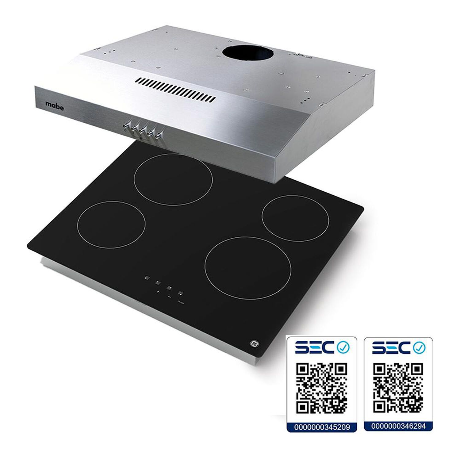 Kit De Cocina Mabe PG6040EVN0 + CM6045XV0 4 Quemadores image number 10.0