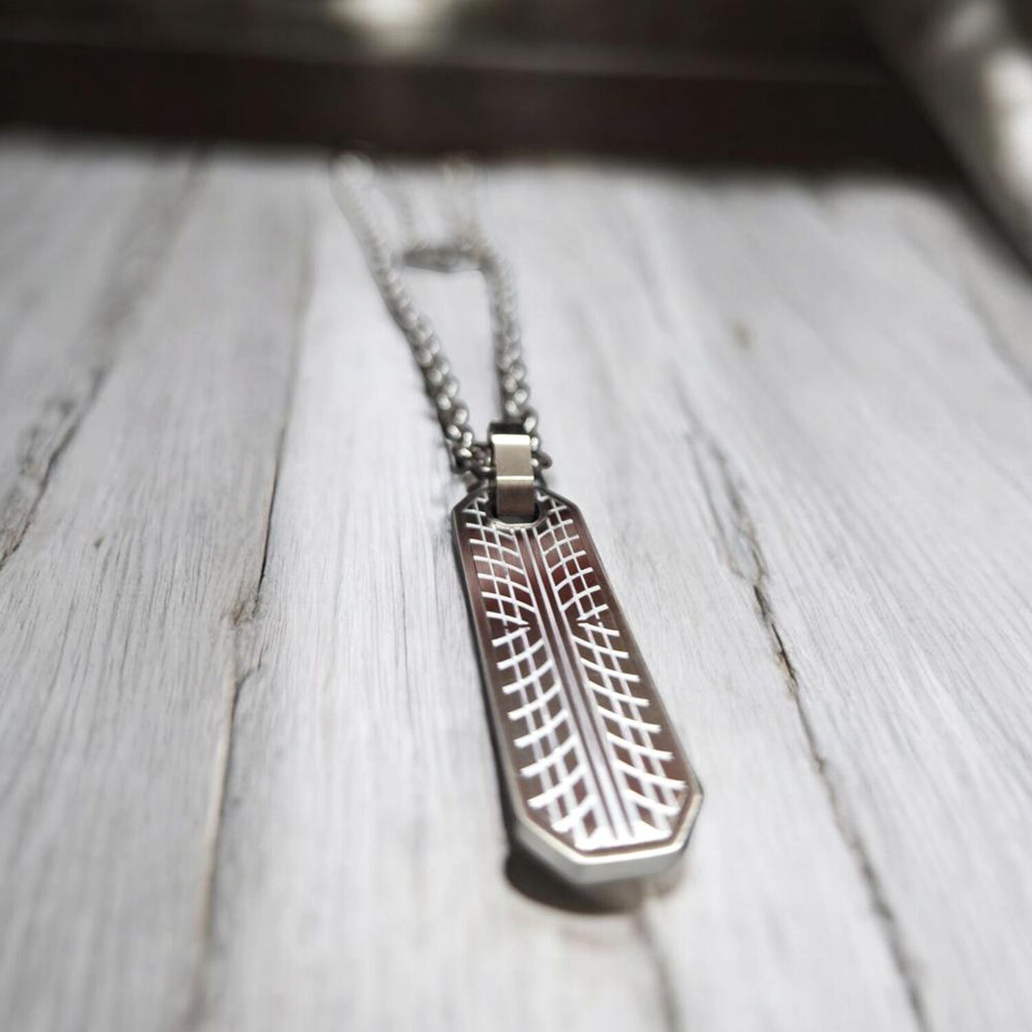 Cadena De Hombre Cat J001n00122 Plateado image number 2.0