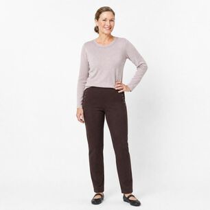 Calza Aplicaci&oacute;n Cierre Tiro Alto Skinny Mujer Lesage