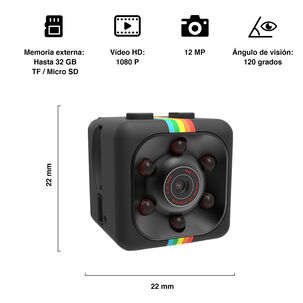 Mini Cámara Nocturna 1080p Sq11 Negro Mini Cámara Nocturna 1080p Sq11 Negro