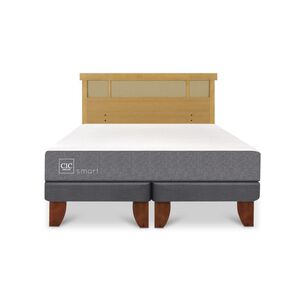 Cama Europea Cic Smart / King / Base Dividida + Respaldo