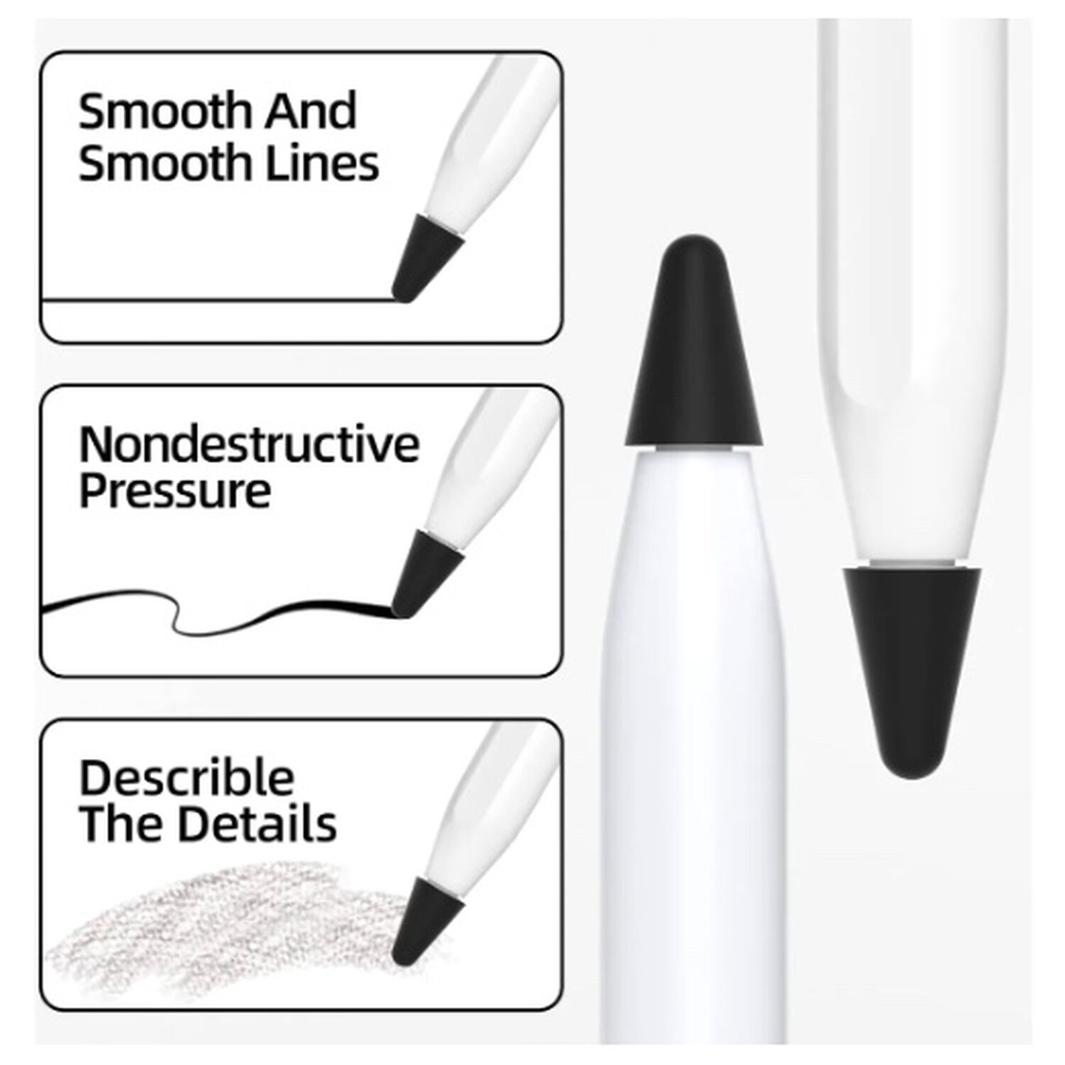 Protector Apple Pencil Silicona Morado image number 1.0