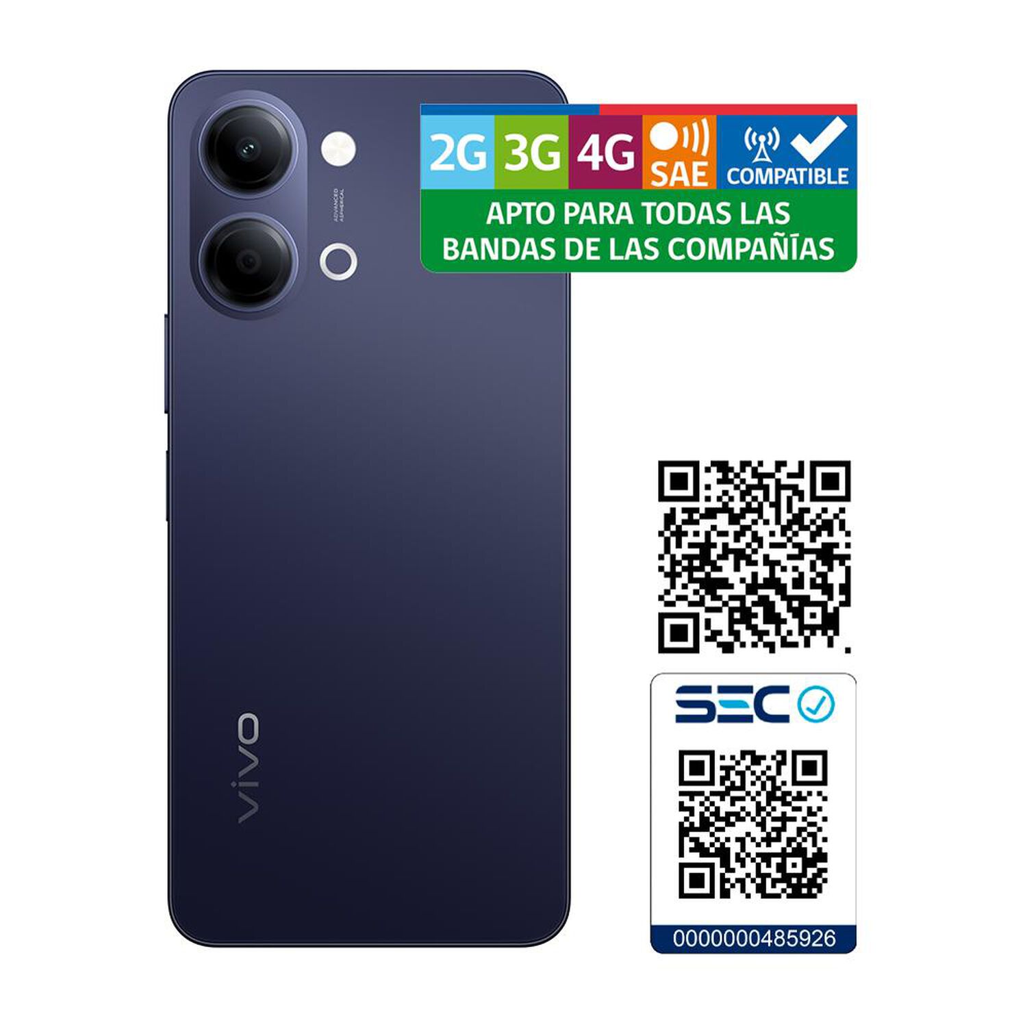 Smartphone Vivo Y05 / 128 GB / Negro / Liberado image number 4.0