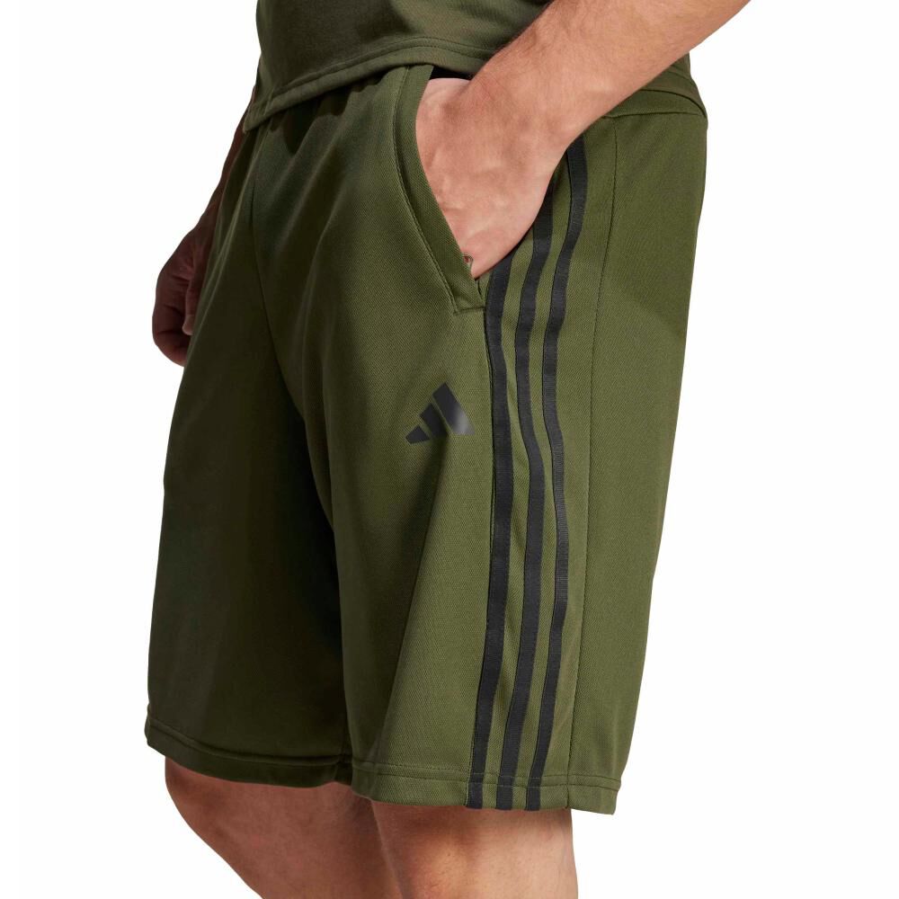 Shorts De Entrenamiento Train Essentials Piqu&eacute; 3 Tiras Adidas image number 3.0