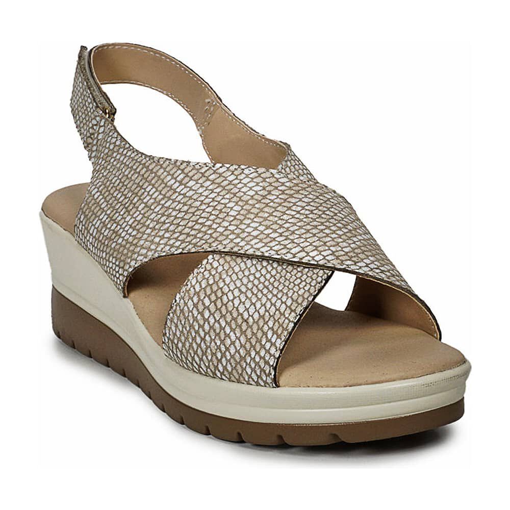 Sandalia Cuero Ebere Beige image number 2.0