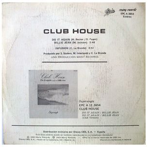 Club House - Do It Again (medley With Billie Jean) | 7" Single Vinilo Usado