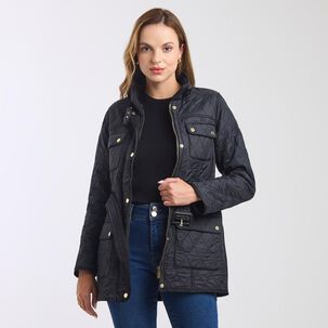 Parka Tipo Cargo Cuello Alto Con Capucha Mujer Kimera