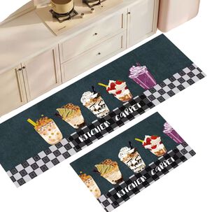 Set 2 Alfombra De Cocina Piso Entrada Antideslizante Ac1-5