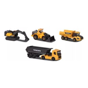 Juguete Set 4 Camiones Construccion 1:72 Metalicos Infantil