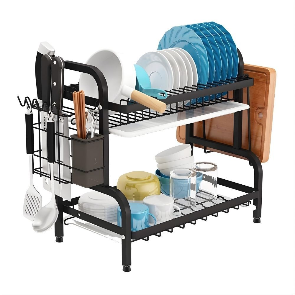 Secador Escurridor De Loza Platos 2 Niveles image number 0.0