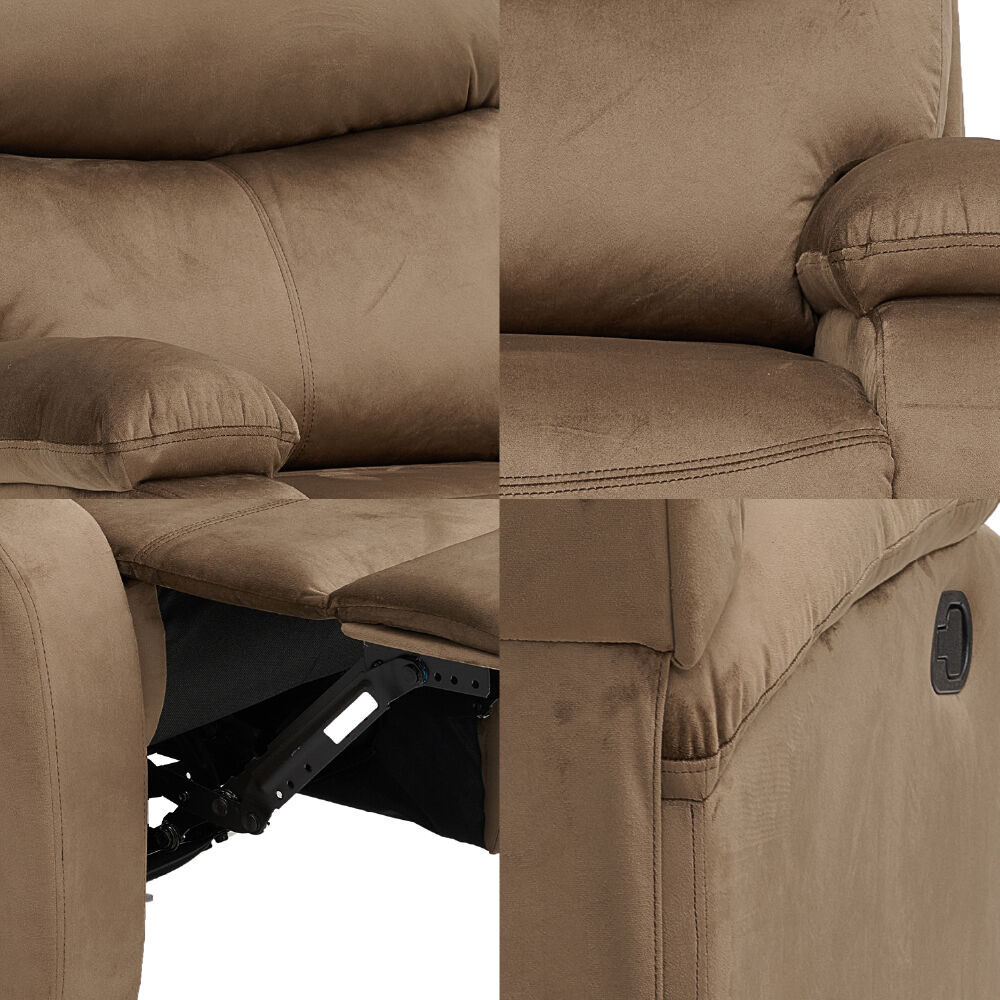 Berger Reclinable Milan Terciopelo Café image number 7.0