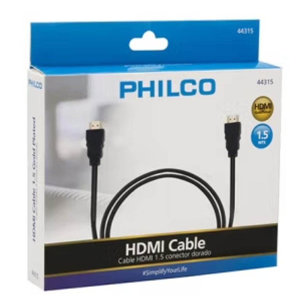Cable Hdmi 1.5m Tv Pc Consolas Puntas Doradas image number 4.0
