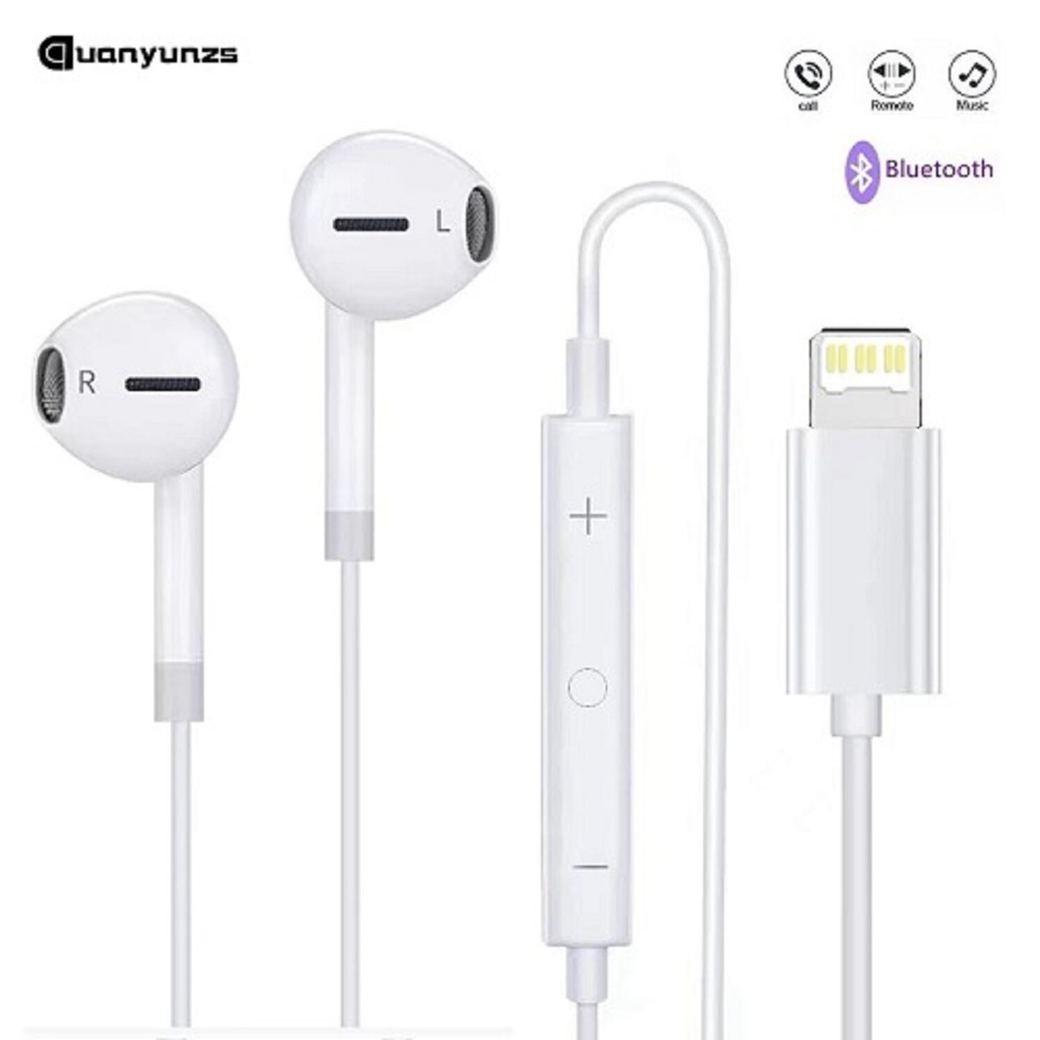 Aud&iacute;fonos Con Cable Compatible Para Iphone Ligthining 8 Pines image number 4.0