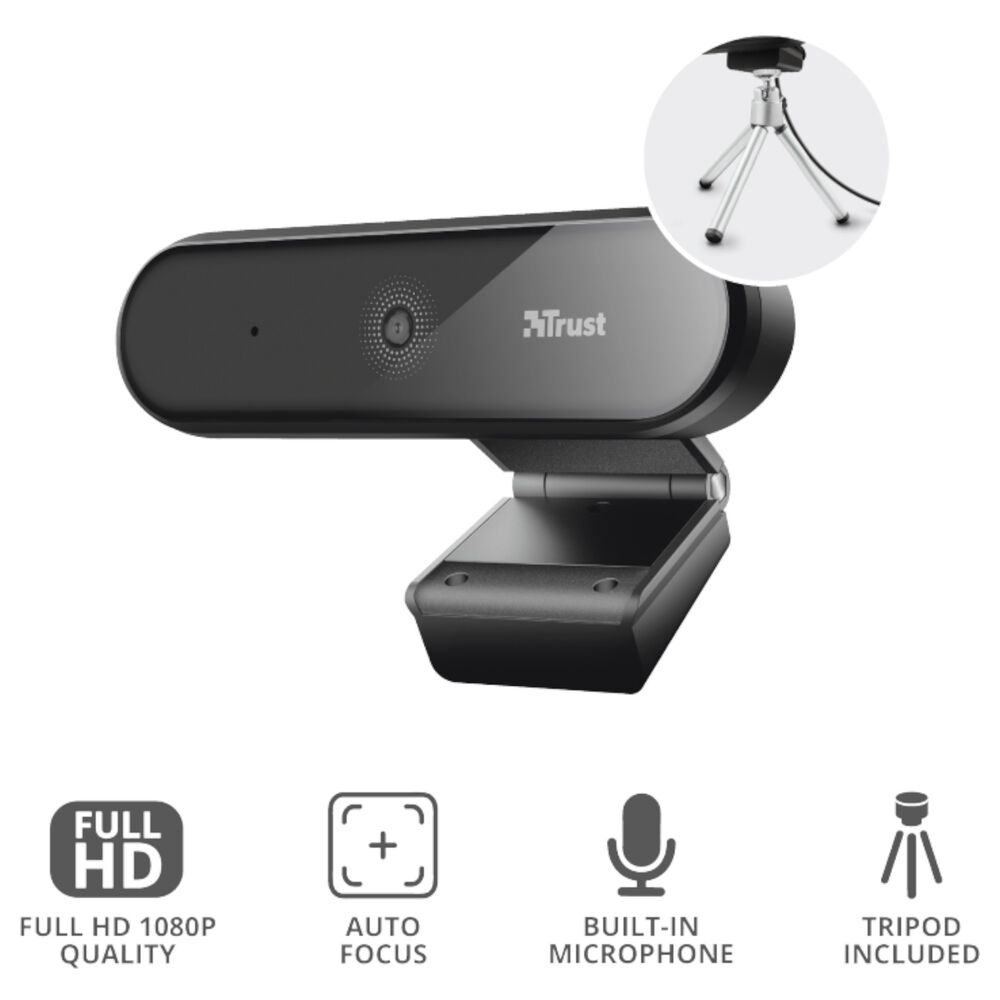Webcam Profesional Full Hd Trust Tyro Usb 1080p image number 4.0