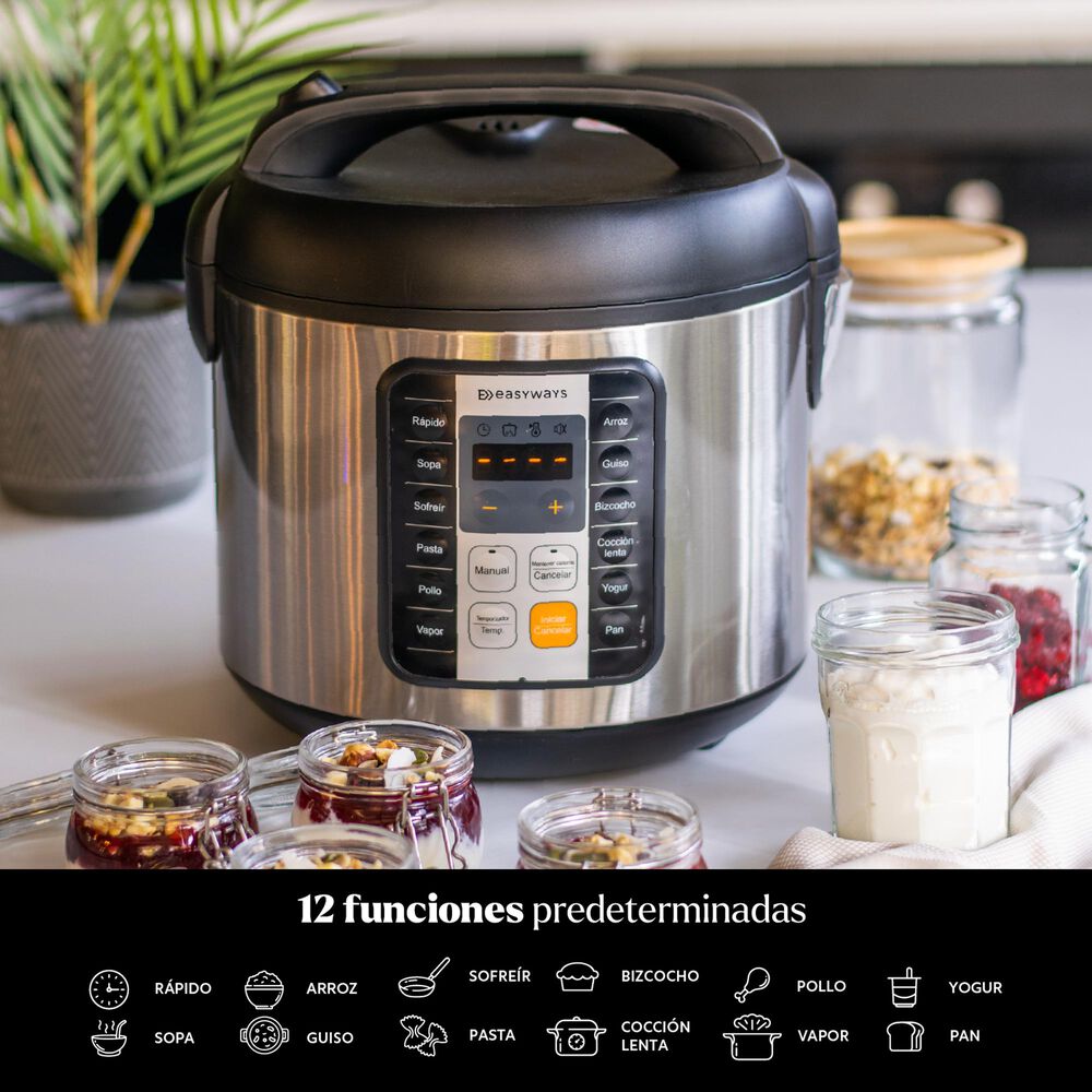 Olla El&eacute;ctrica Multifuncional Multicooker Pro 5,5 L Easyways image number 1.0