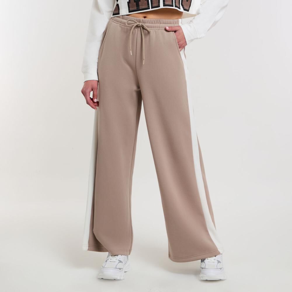 Pantalón De Buzo Tiro Medio Wide Leg Mujer Rolly Go image number 0.0