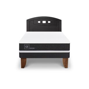 Cama Europea Cic Ortopedic / 1.5 Plazas / Base Normal + Respaldo
