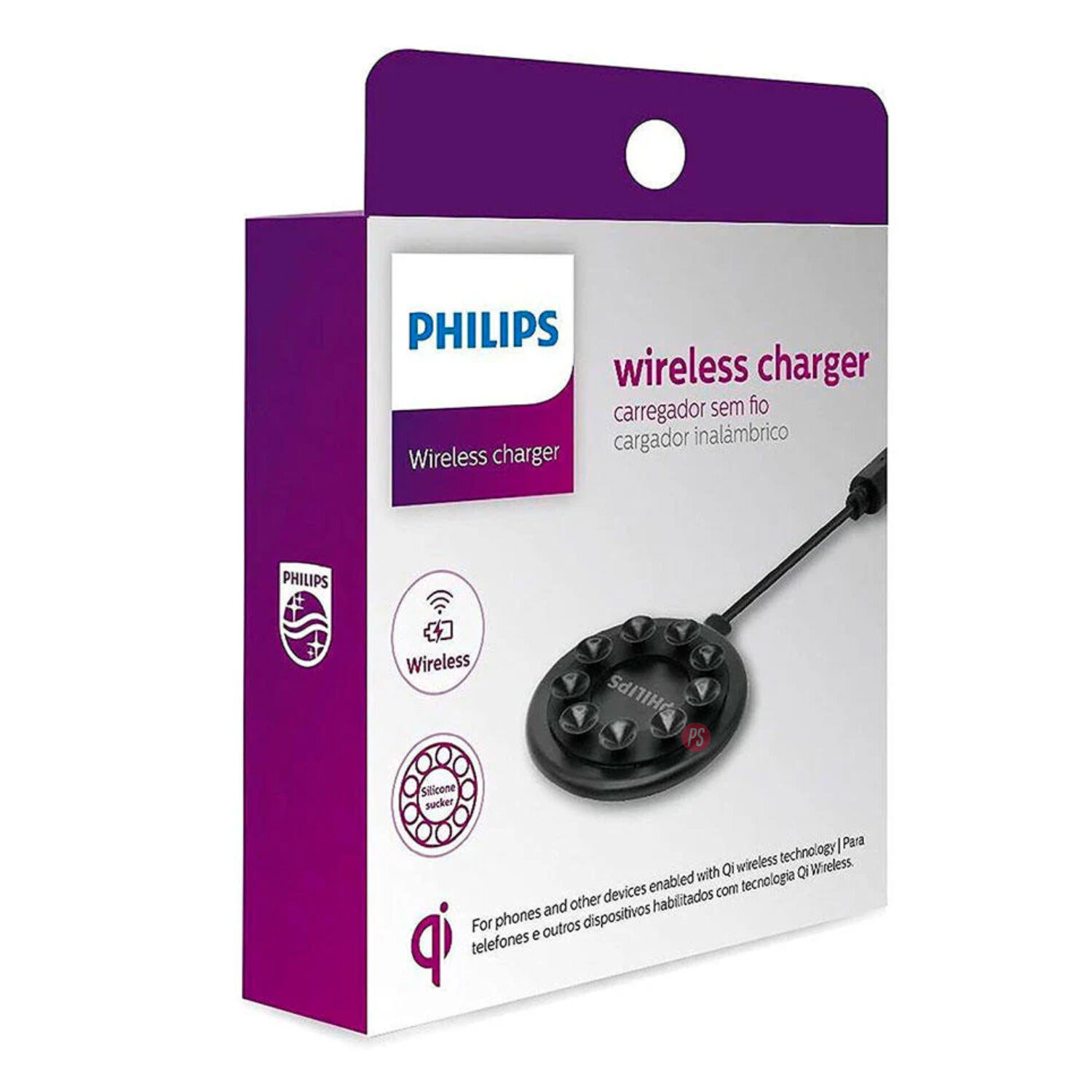 Cargador Inal&aacute;mbrico Qi 10w Philips Dlp9016u - Ps image number 3.0
