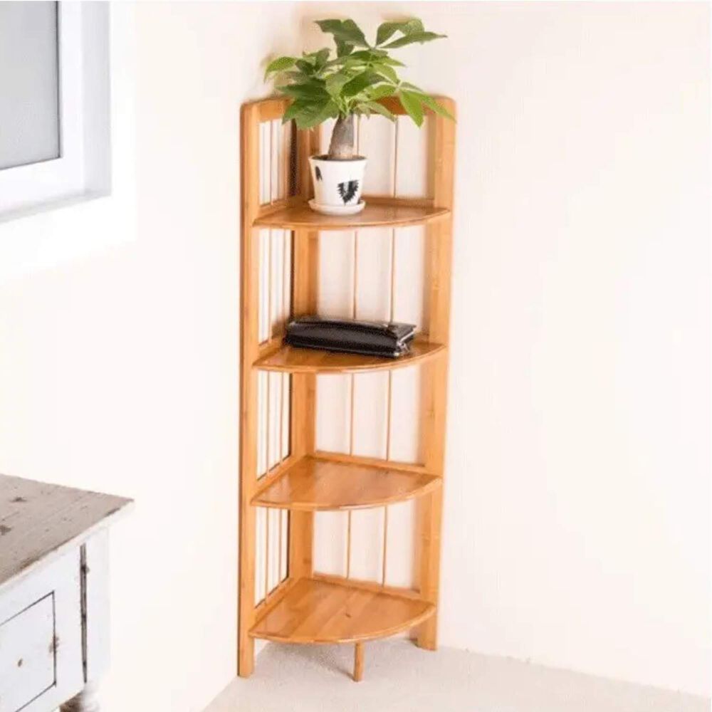 Repisa Esquinero De Madera 4 Niveles Natural image number 4.0