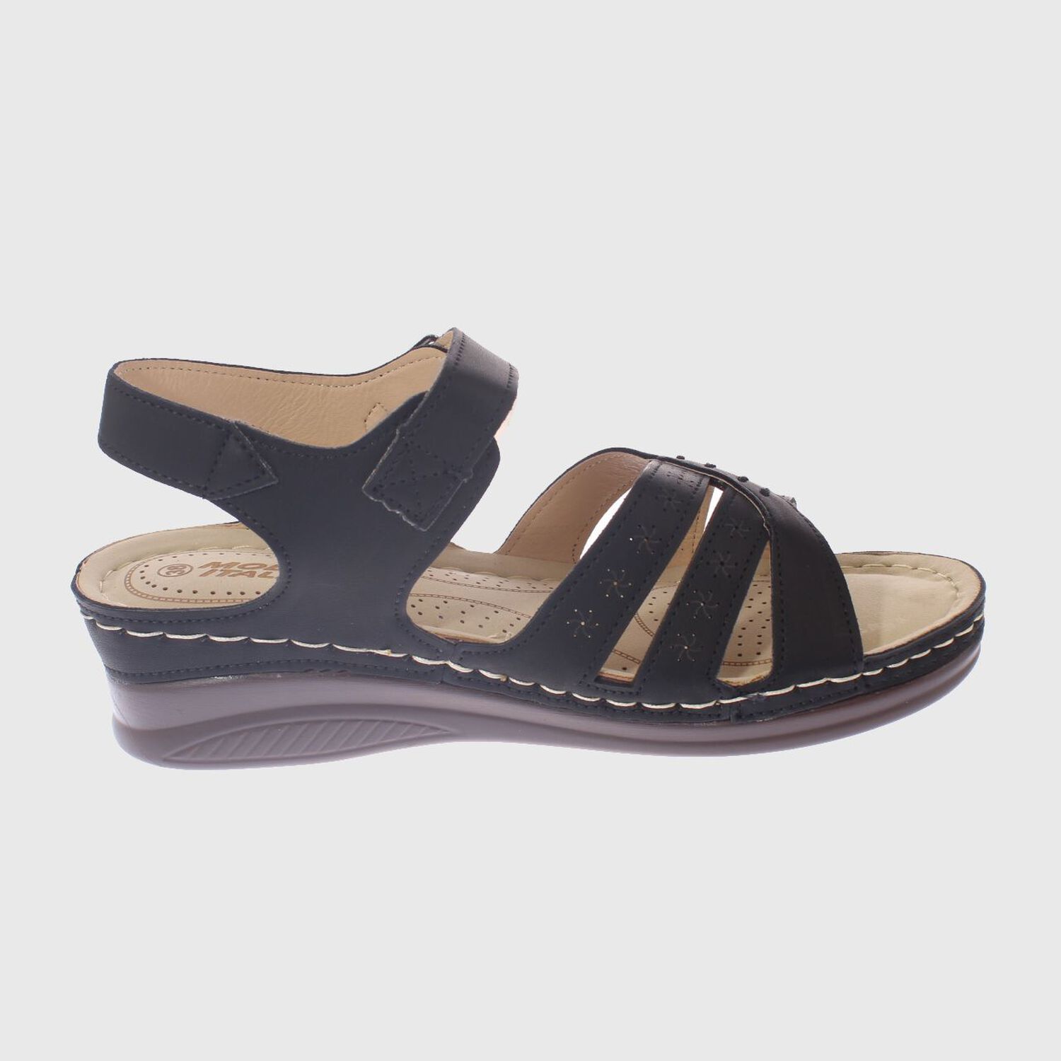 Sandalia Confort Negro Modelo Italiano Art. 5ask76604black image number 3.0