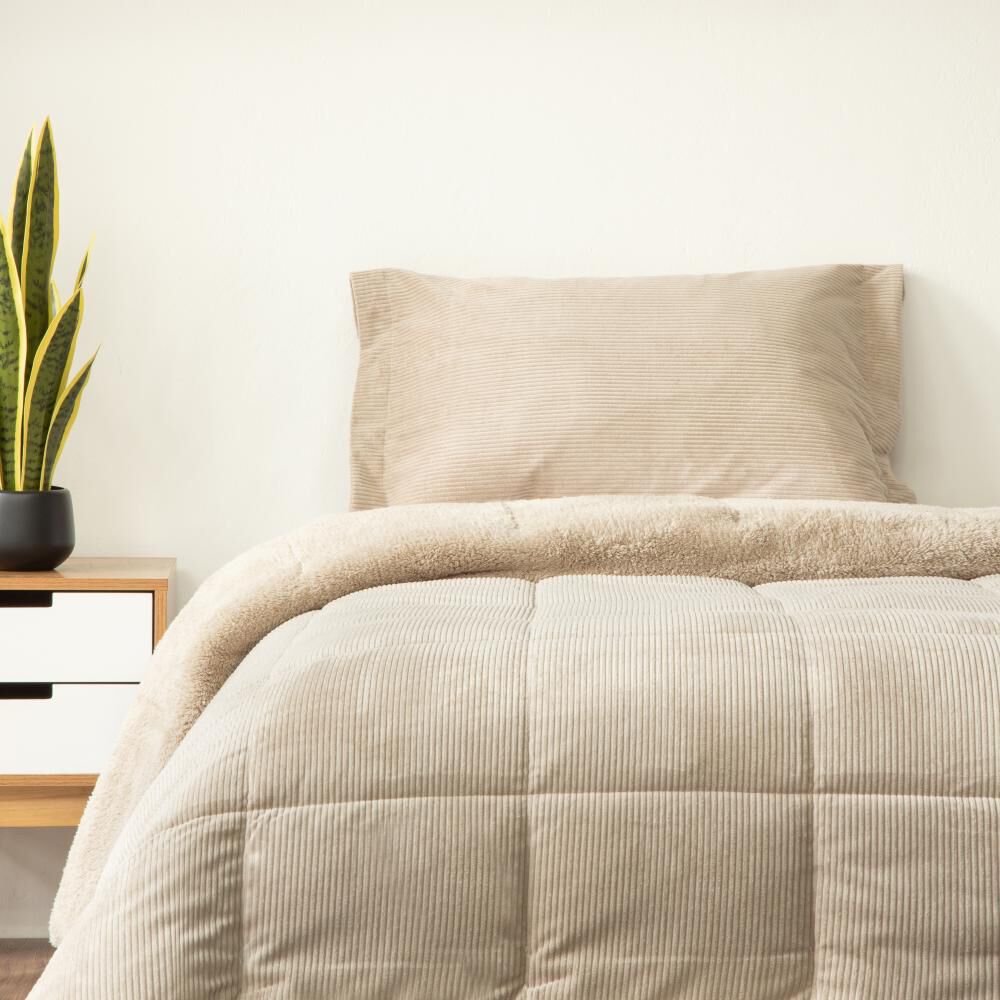 Plum&oacute;n Sherpa Azhome Corduroy / 1.5 Plazas image number 0.0