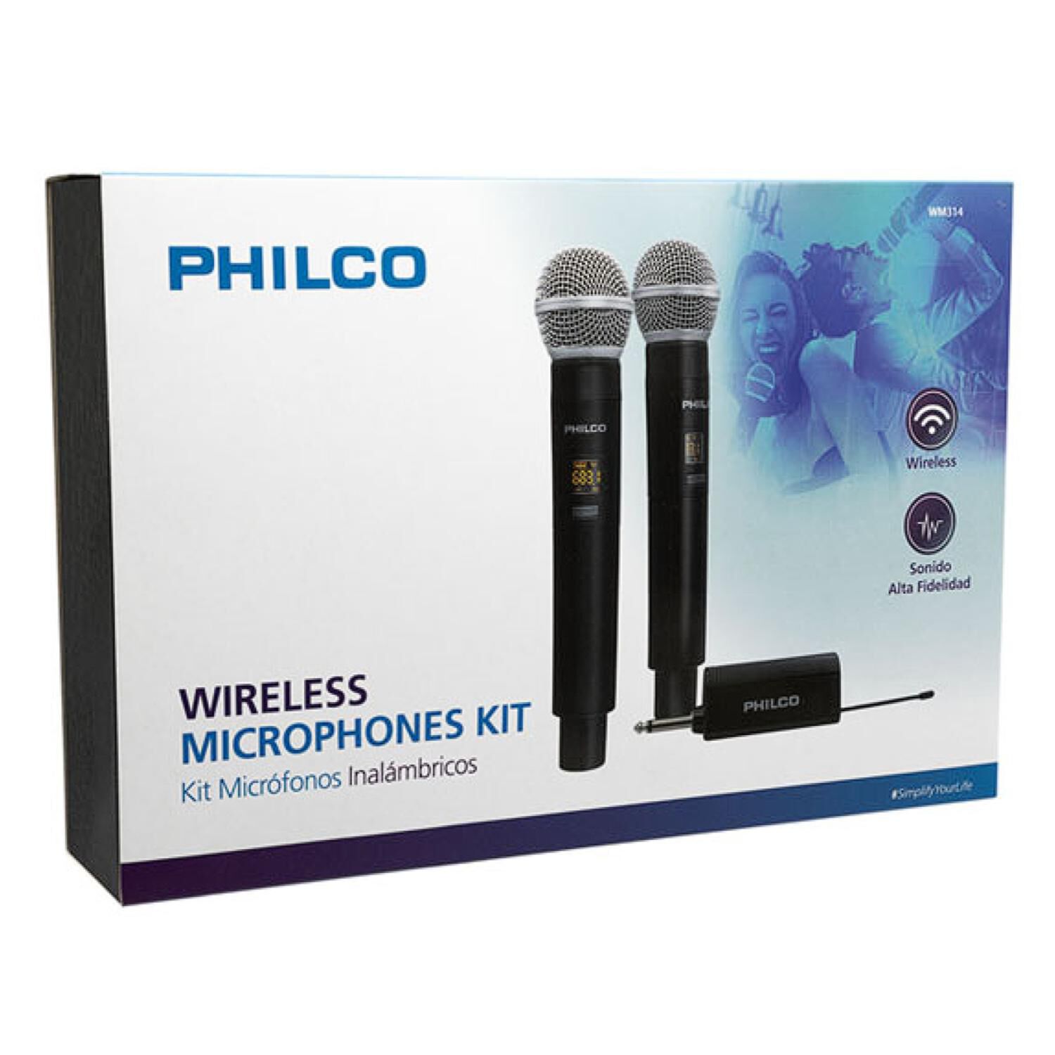 Kit 2 Microfonos Inalambricos Recargables Uhf 60m image number 3.0