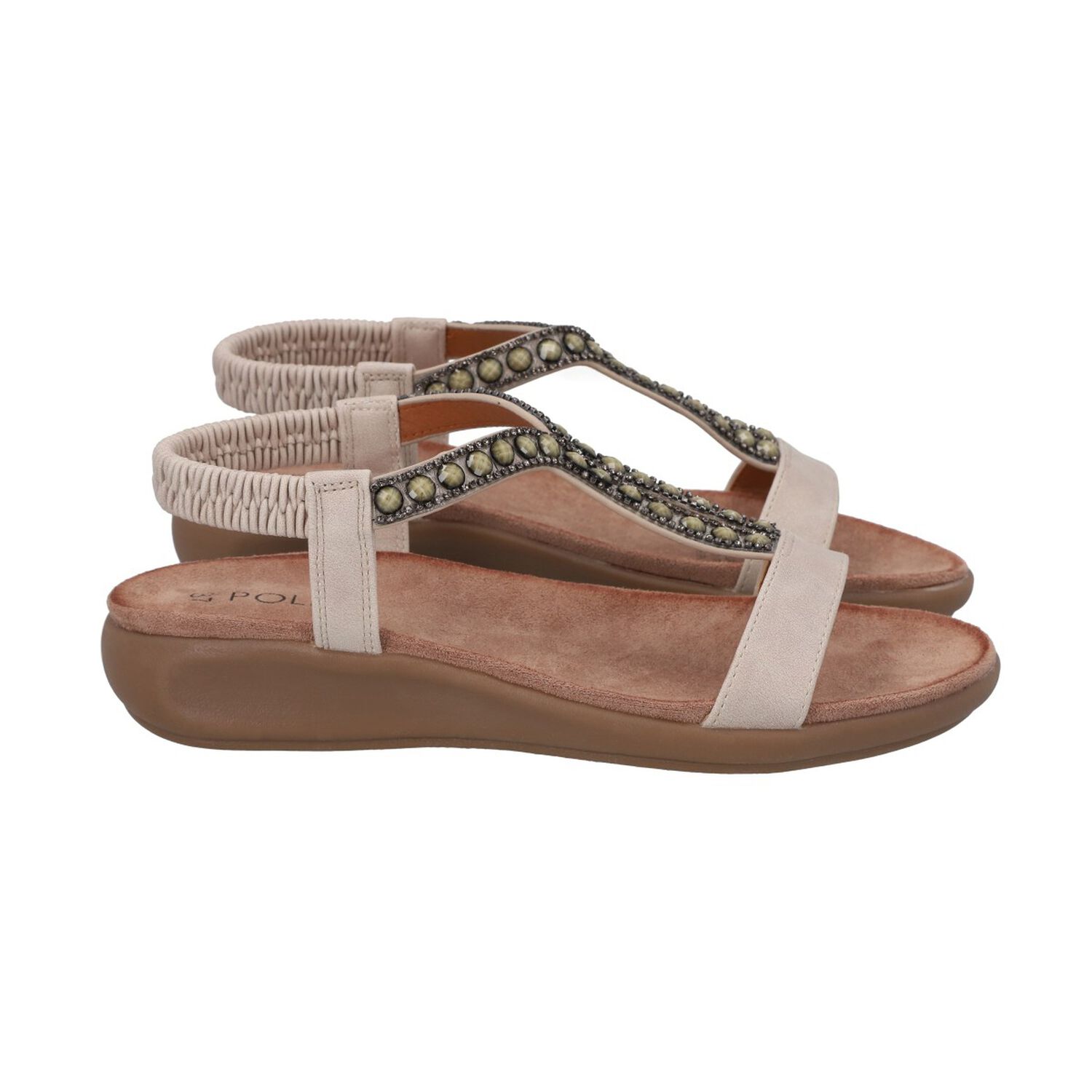 Sandalia Mujer Beige Kelly Police image number 2.0