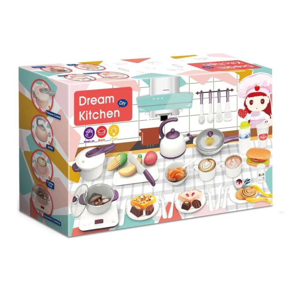 Set De Cocina Infantil Dream Kitchen Diy 55 Accesorios Luz Y Sonido image number 0.0