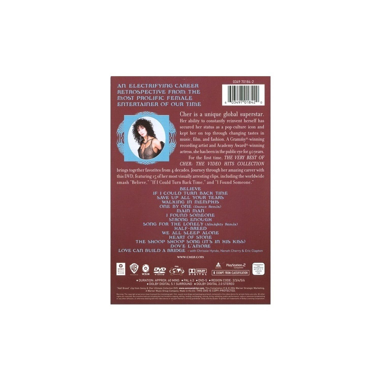 Cher - The Very Best Of Cher: The Video Hits Collection | Dvd image number 1.0