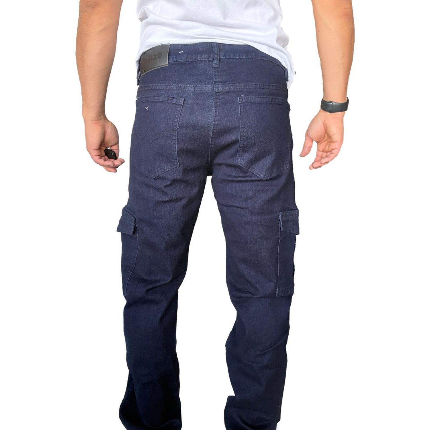 Jeans Cargo Elasticado Straight Fit Recto image number 6.0