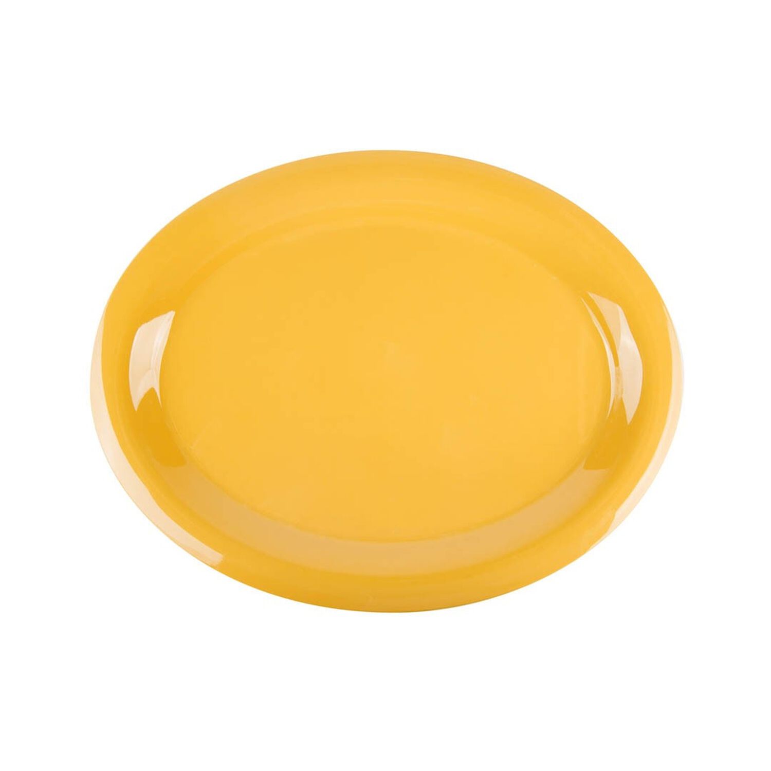 Set 4 Plato Ovalado Melamina Amarillo Tropical image number 2.0