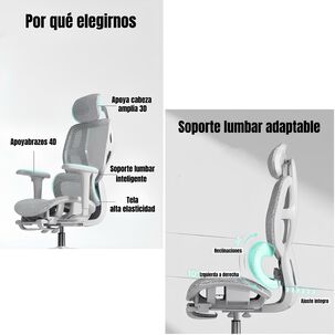 Silla De Escritorio Reclinable Premium E13 Gris Lubabycas Silla De Escritorio Reclinable Premium E13 Gris Lubabycas