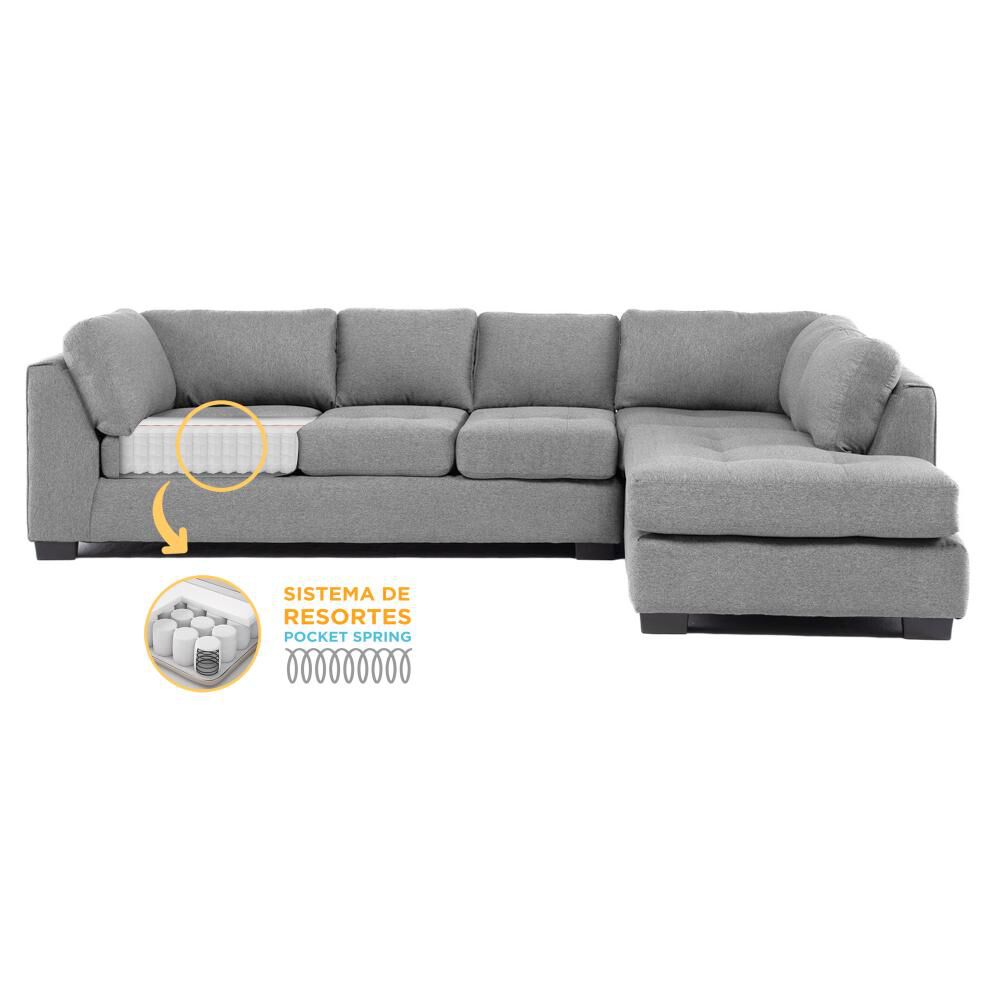 Sof&aacute; Seccional Living Factory Londres Derecho / 7 Cuerpos image number 2.0