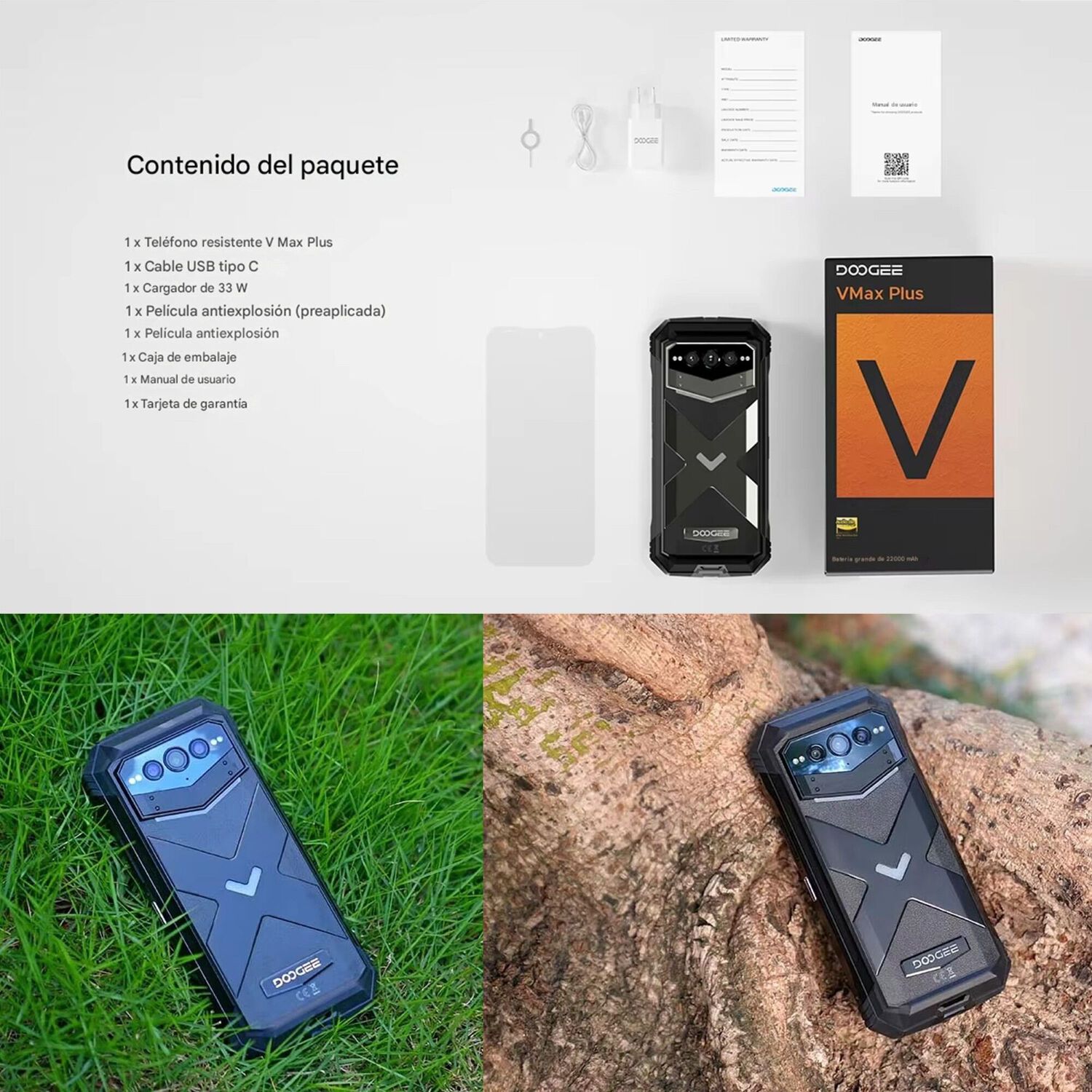 Doogee V Max Plus - Bater&iacute;a Monstruo Dura D&iacute;as Uso Extremo image number 9.0