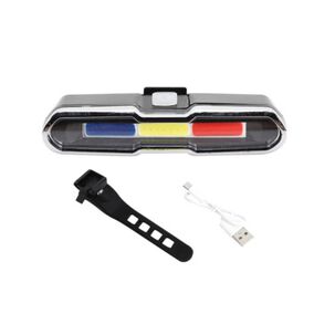 Luz Linterna Led Bicicleta Baliza Muy Potente Recargable Usb 3 Colores Y Funciones Tipo Baliza
