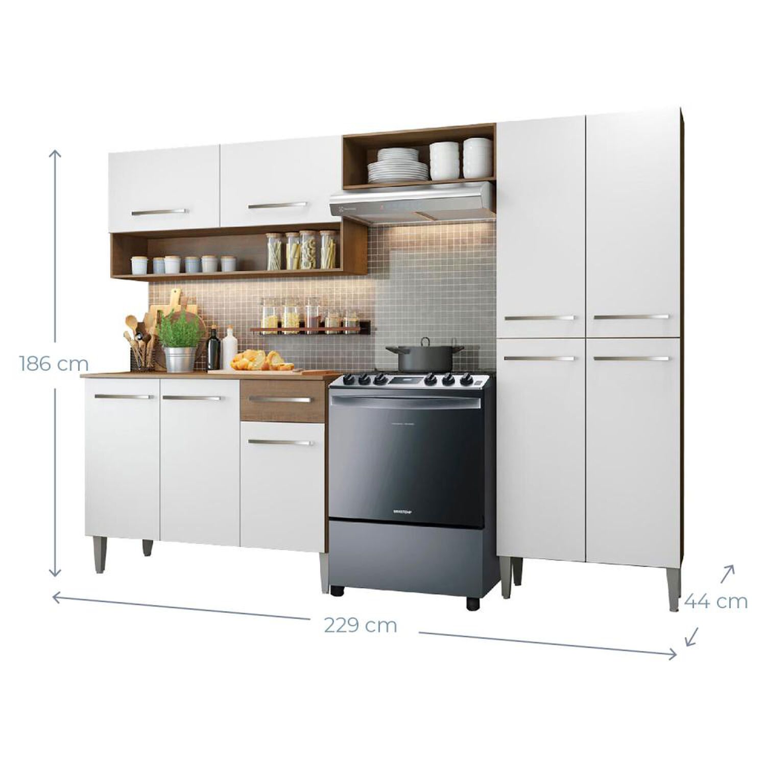 Mueble De Cocina Vekka Home Emilly / 9 Puertas / 1 Caj&oacute;n image number 1.0