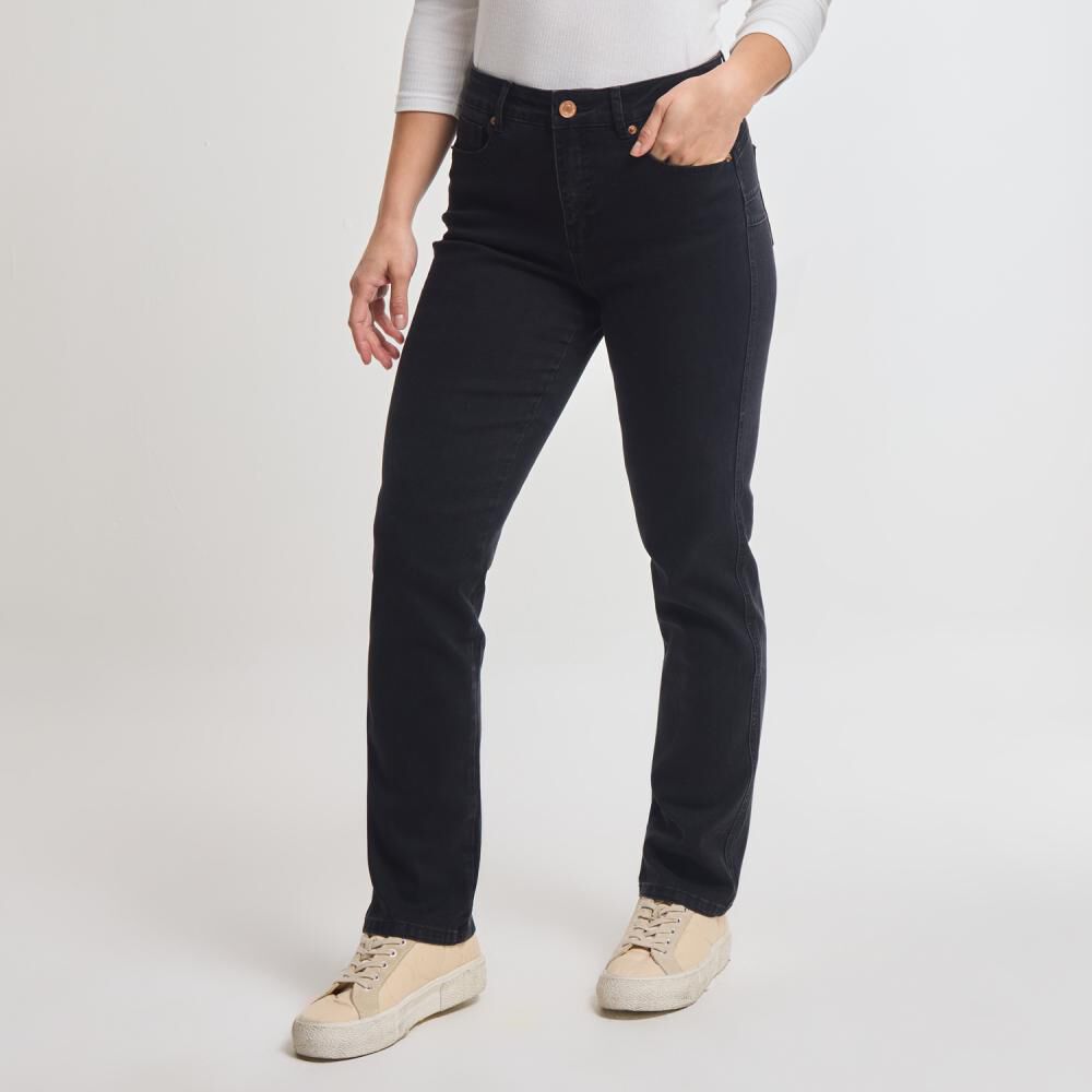 Jeans Tiro Medio Bootcut Push Up Mujer Geeps image number 2.0