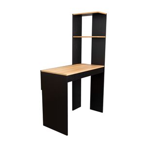 Escritorio Biblioteca Cafe Claro Y Negro