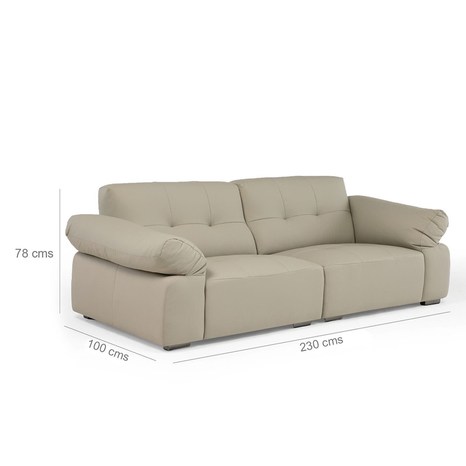 Sof&aacute; Modular Para Living 4 Personas Cl&aacute;sico G&eacute;nova Crema image number 3.0