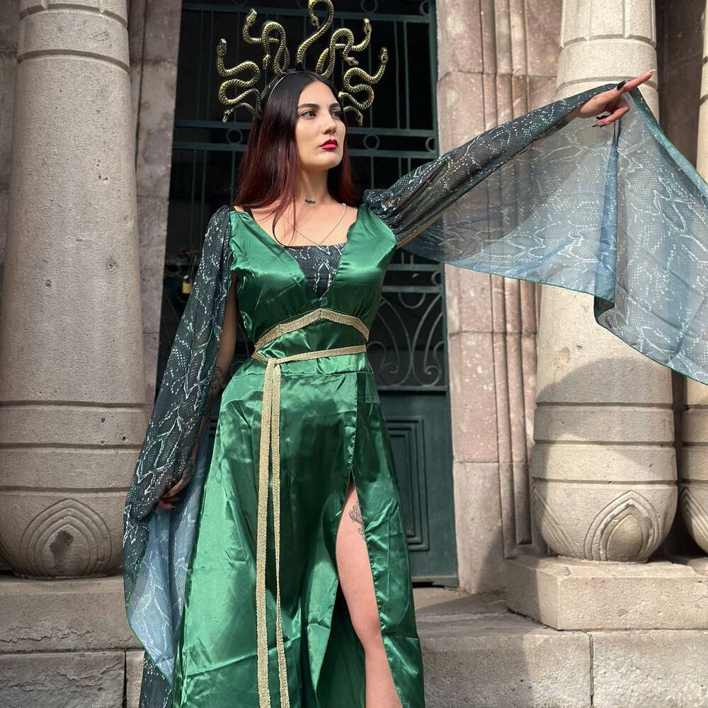 Disfraz Cosplay Medusa Mitologia Griega Gorgona image number 6.0