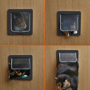 Puerta Para Gato Perro Mascotas 4 Modos Bloqueo Xl