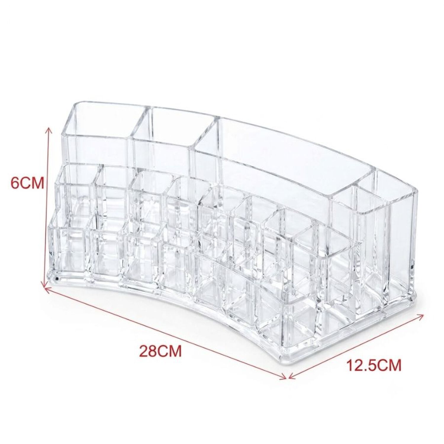 Organizador Cosm&eacute;ticos Acr&iacute;lico Curvo Maquillaje Ba&ntilde;o Tocador image number 2.0