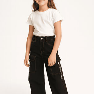 Pantalón Jeans Cargo Niña Moda Urbana