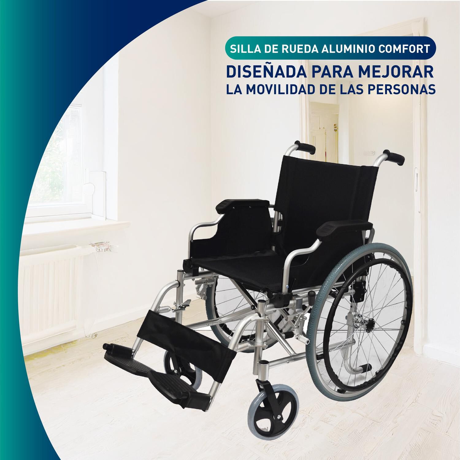 Silla De Ruedas Aluminio Liviana Deluxe image number 3.0