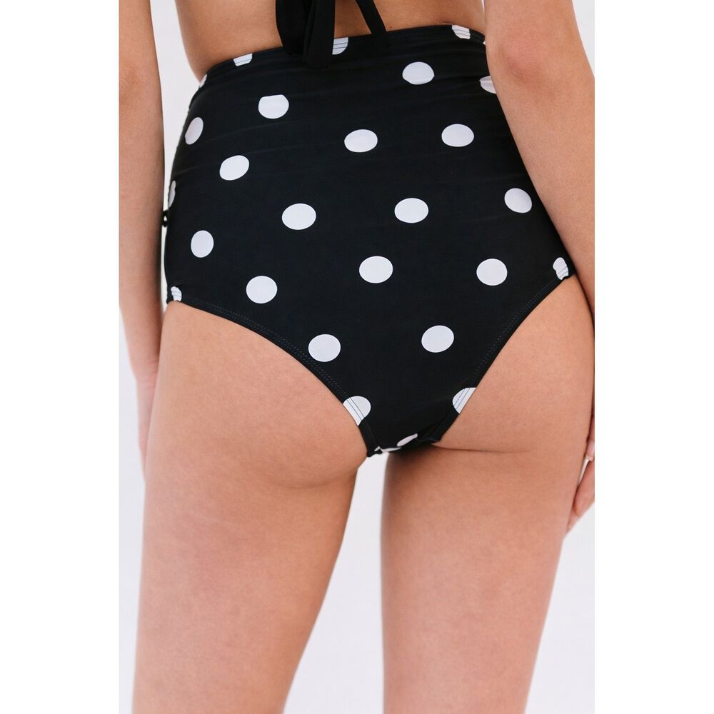 Calzon Bottom De Ba&ntilde;o Talle Alto Control Lunares Gloriahoon image number 2.0