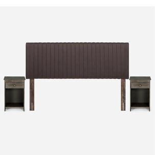 Set De Maderas Rosen Lucio Chocolate / King