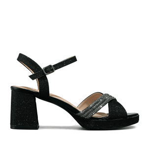 Sandalia Taco De Moda Con Pedrería Mujer Weide You536
