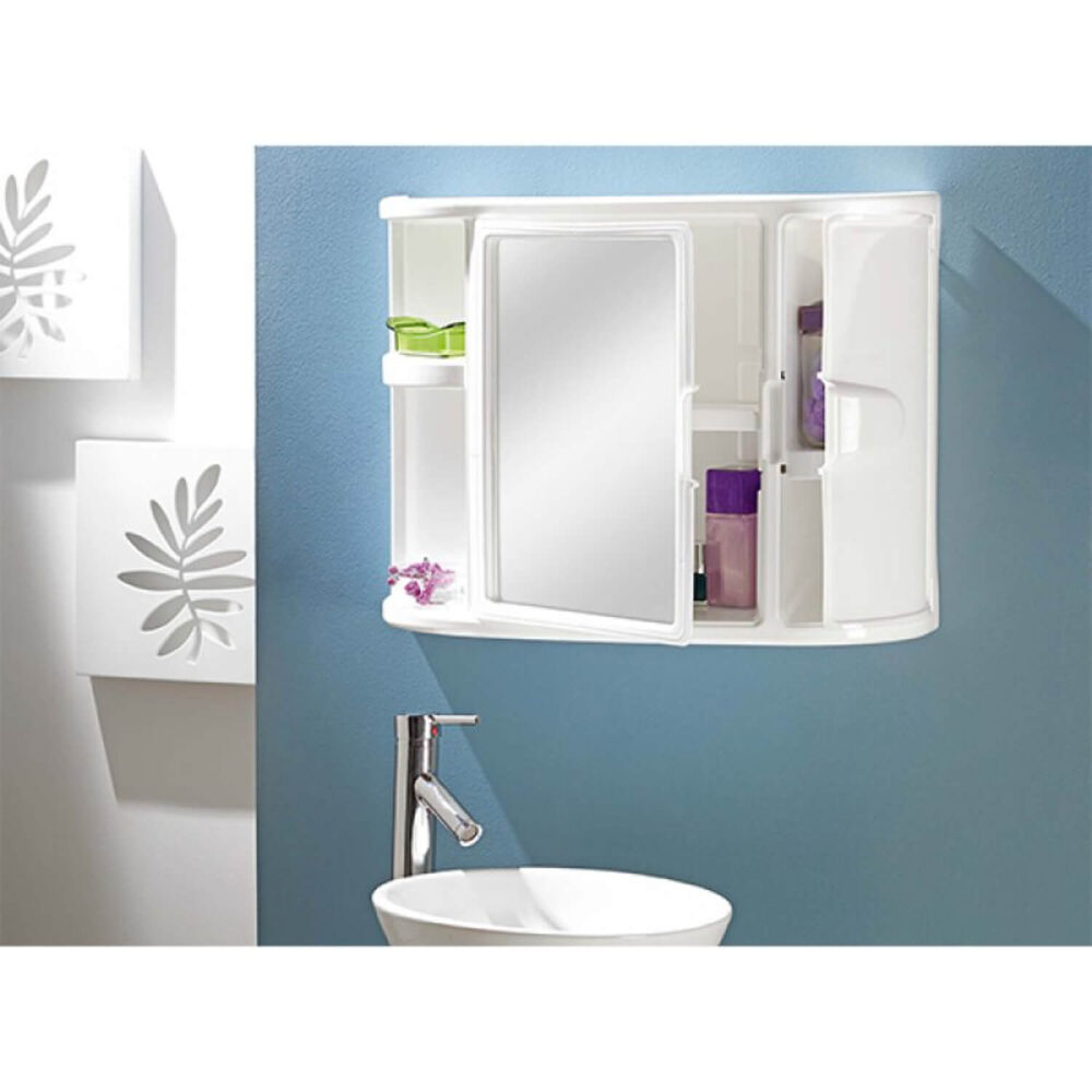 Botiquin Plastico Para Ba&ntilde;o Blanco 59.8x19.3x46.5 Cm Rimax image number 2.0