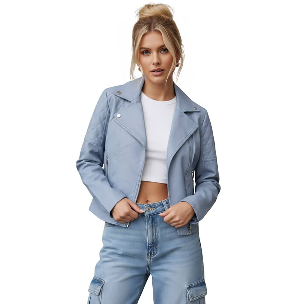 Chaqueta Ecocuero Aviadora Mujer Atenea image number 0.0