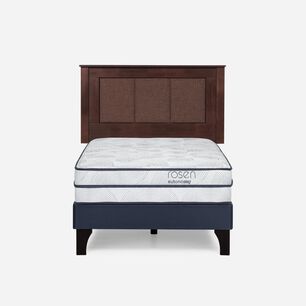 Cama Europea Rosen Autonomy Sky / 1.5 Plazas / Base Normal + Respaldo Rachel